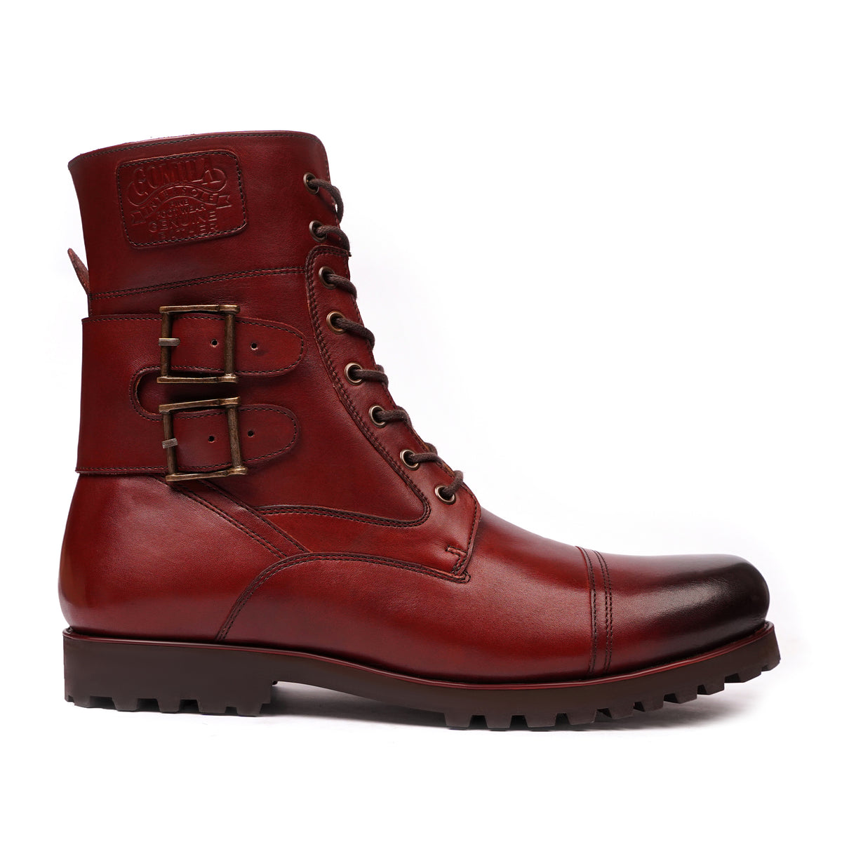 Minato - Men's Burnished Oxblood Calf Leather Boot