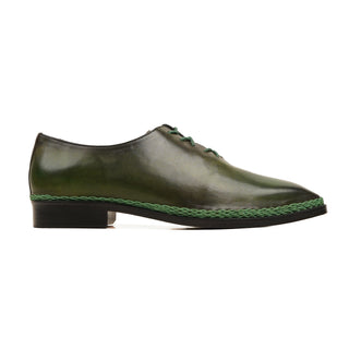 Lieksa - Men's Burnished Green Calf Leather Wholecut Shoe