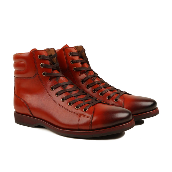 Mainz - Men's Burnished Oxblood Calf Leather Boot