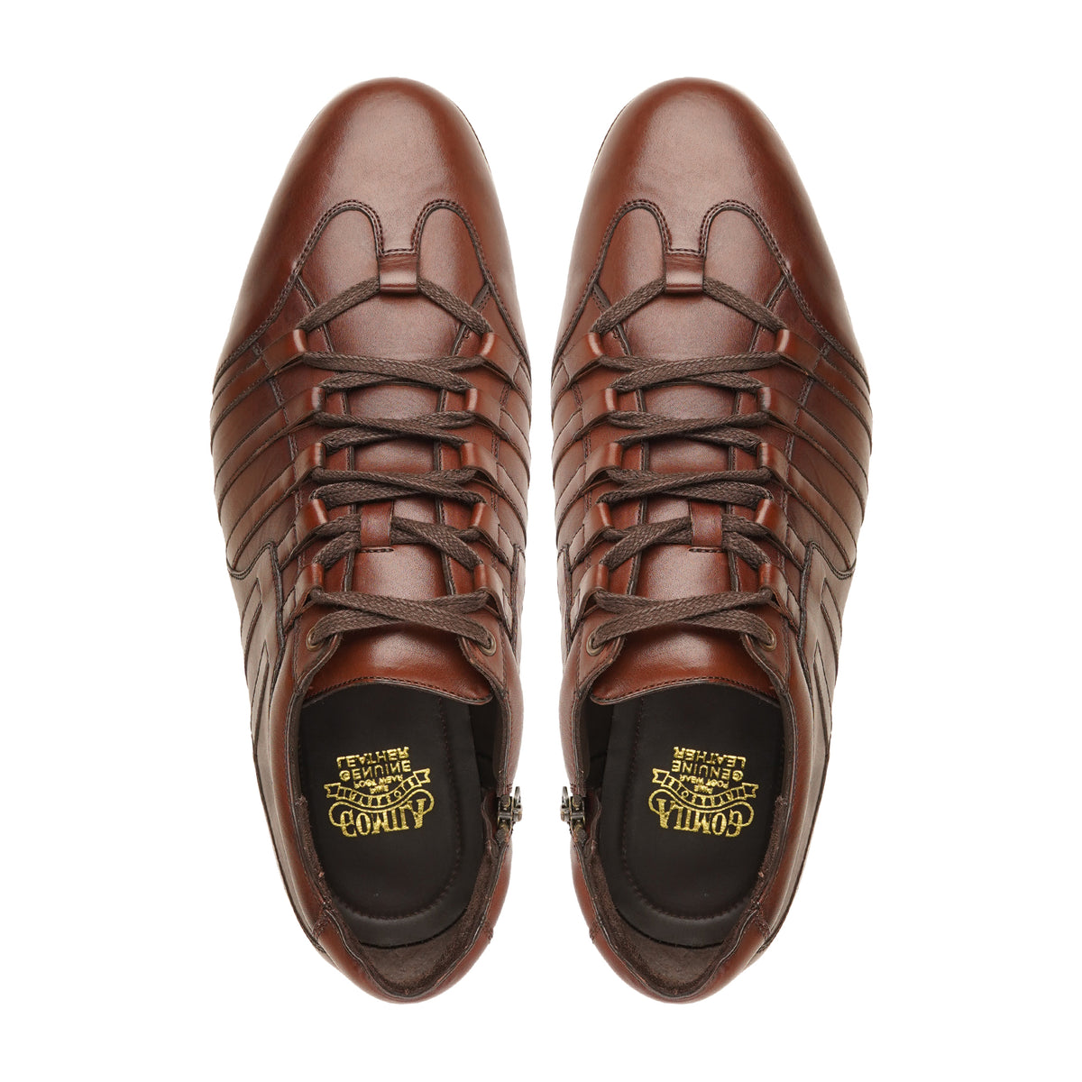 Tanairi - Men's Brown Calf Leather Jogger