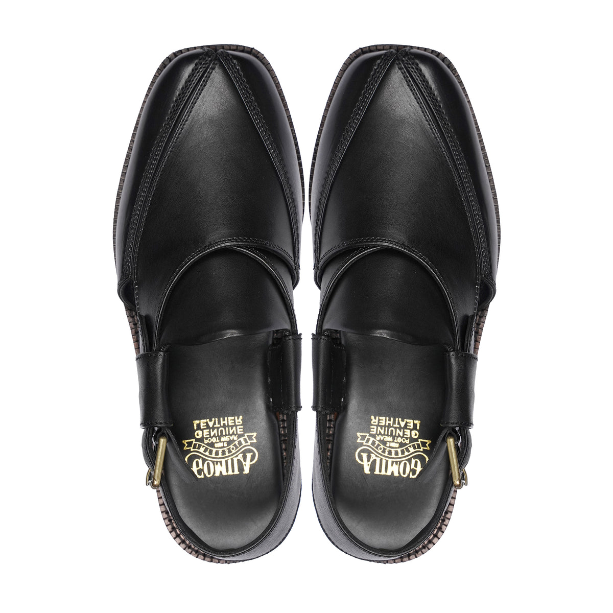 Ishiko - Men's Black Calf Leather Sandal