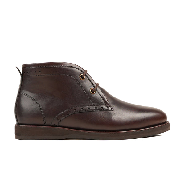 Jarusha - Men's Dark Brown Calf Leather Chukka Boot