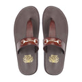 Urara - Men's Dark Brown Calf Leather Slipper