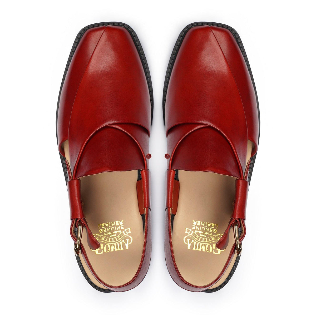 Alija - Men's Oxblood Calf Leather Sandal
