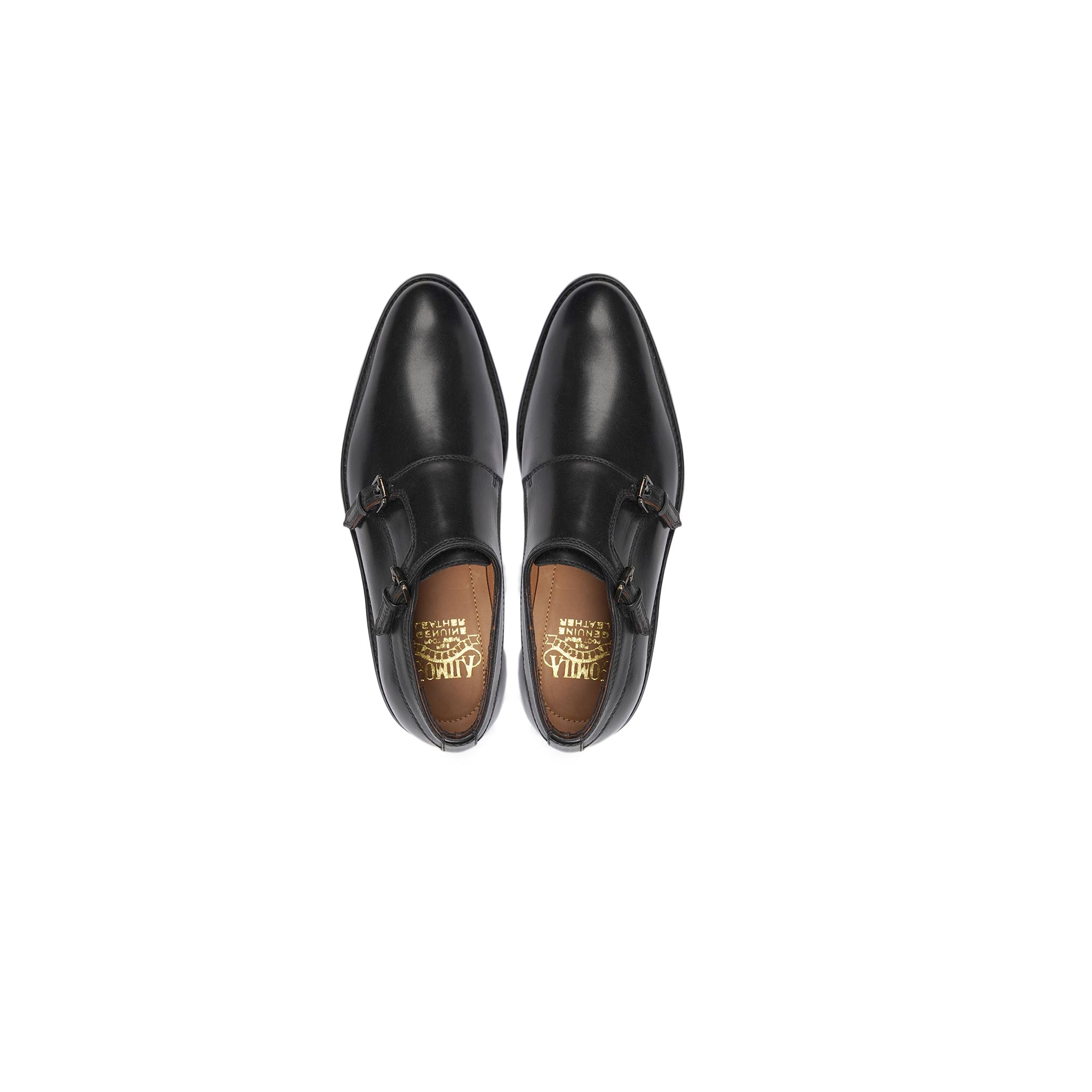 Odivelsa - Kids Black Calf Leather Double Monkstrap