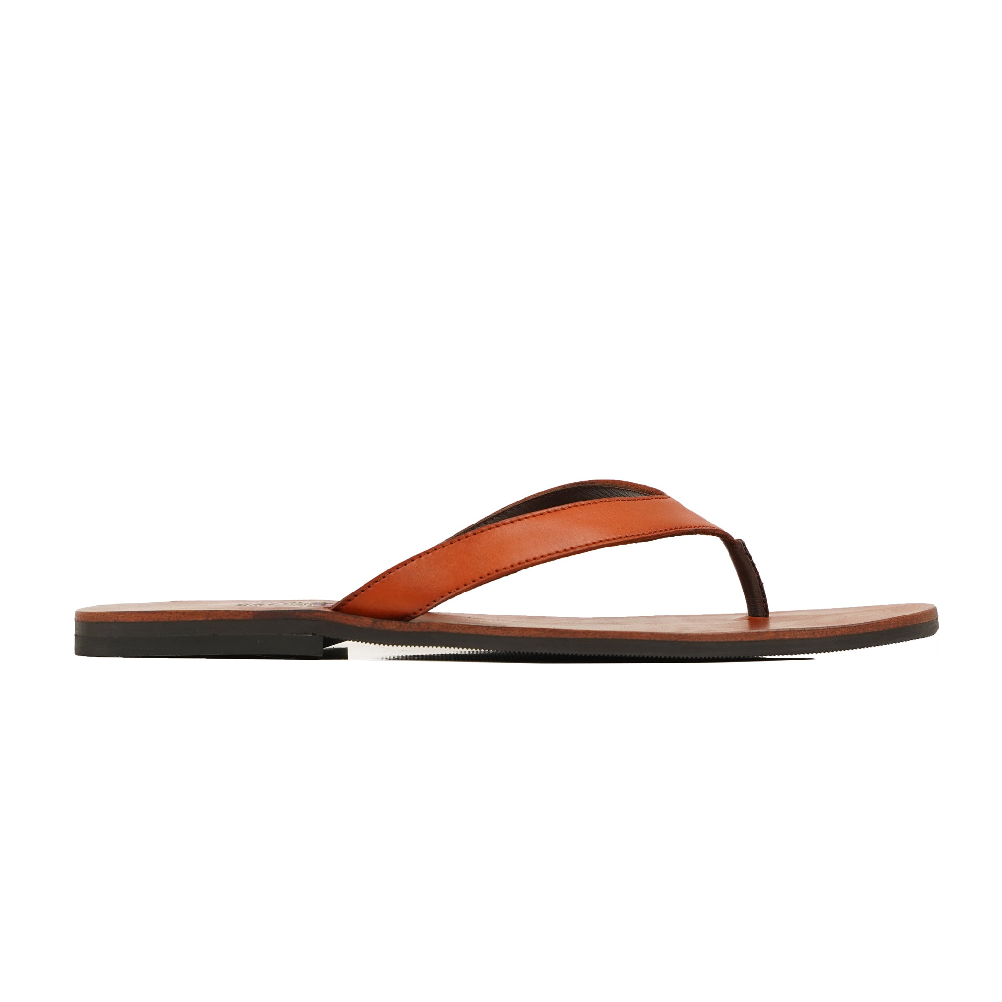 Hawaii - Men's Light Brown Calf Leather Slipper