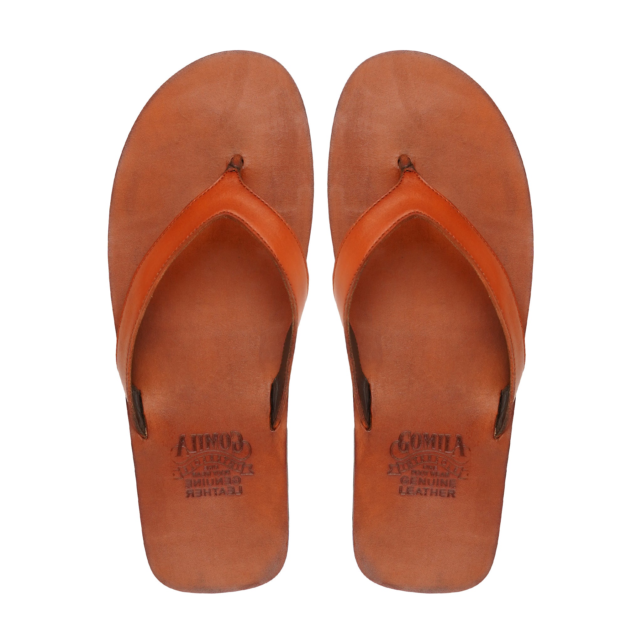 Hawaii - Men's Light Brown Calf Leather Slipper