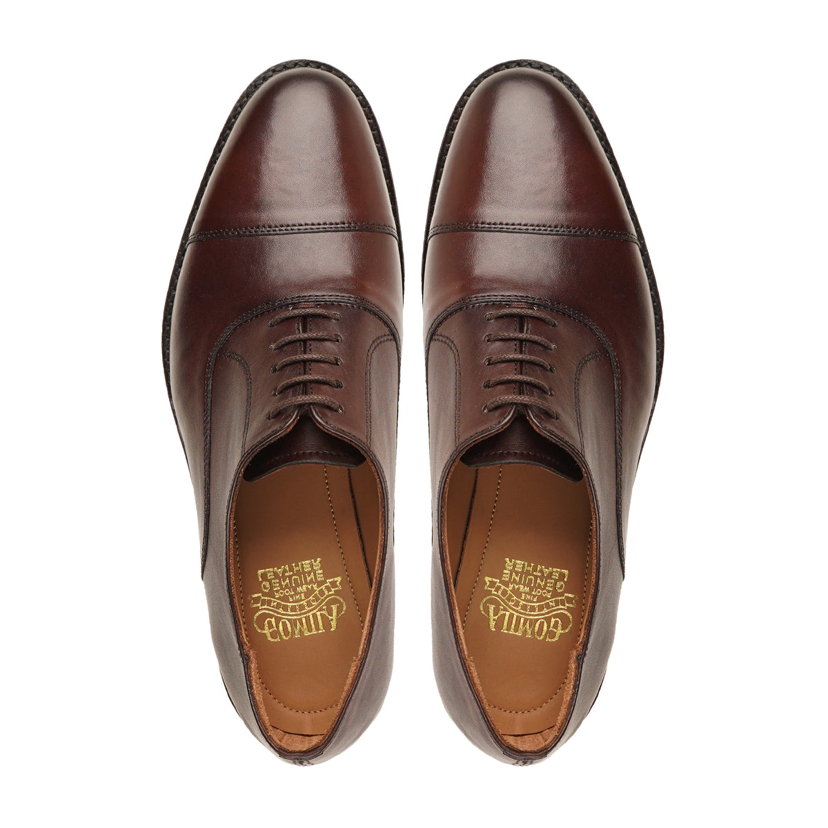 Rostock - Men's Dark Brown Calf Leather Oxford Shoe