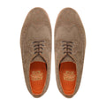 Jackozi - Men's Light Brown Kid Suede Derby Shoe