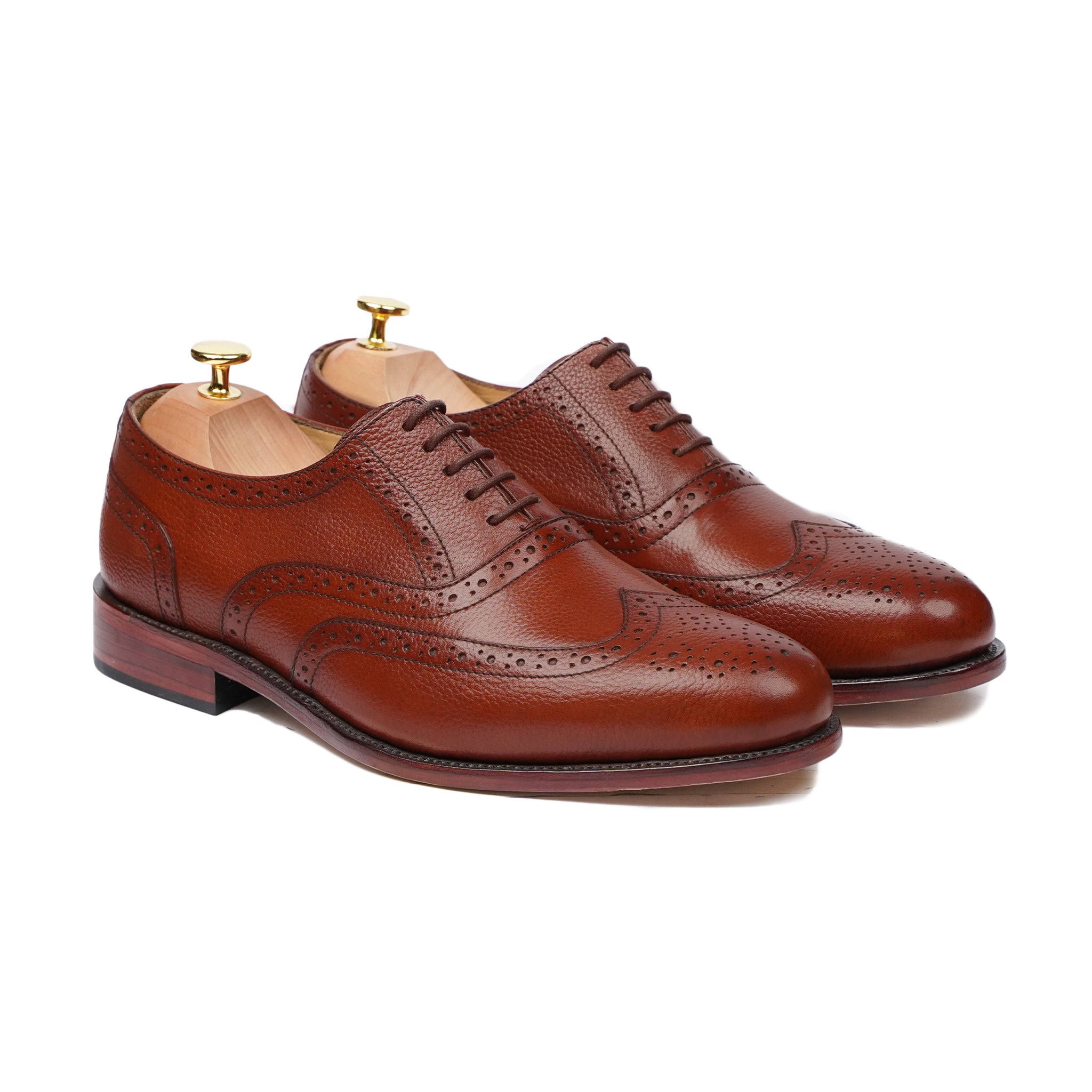 Marburg - Men's Orange Tan Calf Leather Oxford Shoe - Goodyear Welted