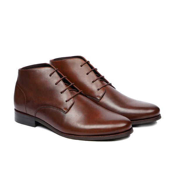 Abdo - Men's Reddish Brown Calf Leather Chukka Boot