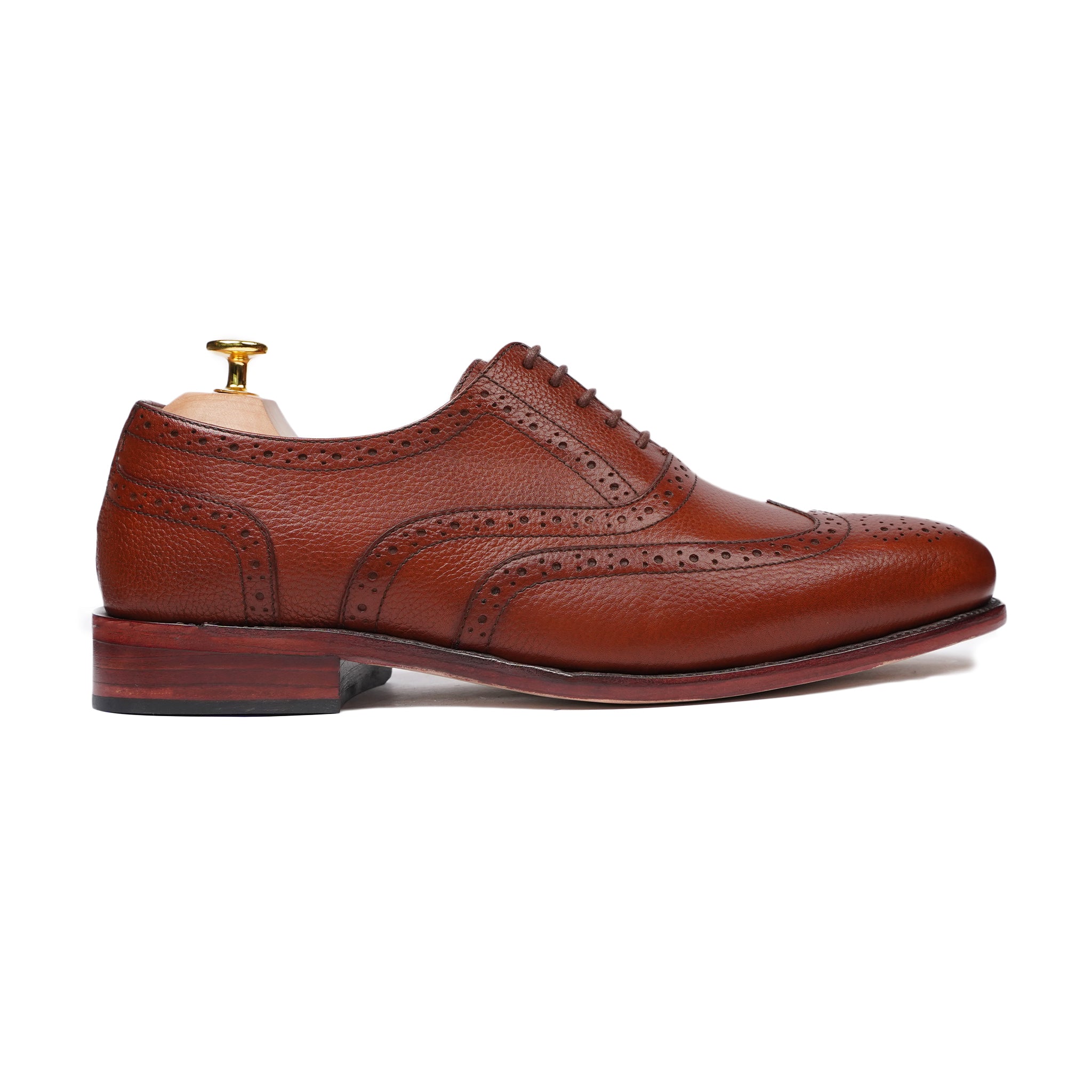 Marburg - Men's Orange Tan Calf Leather Oxford Shoe - Goodyear Welted