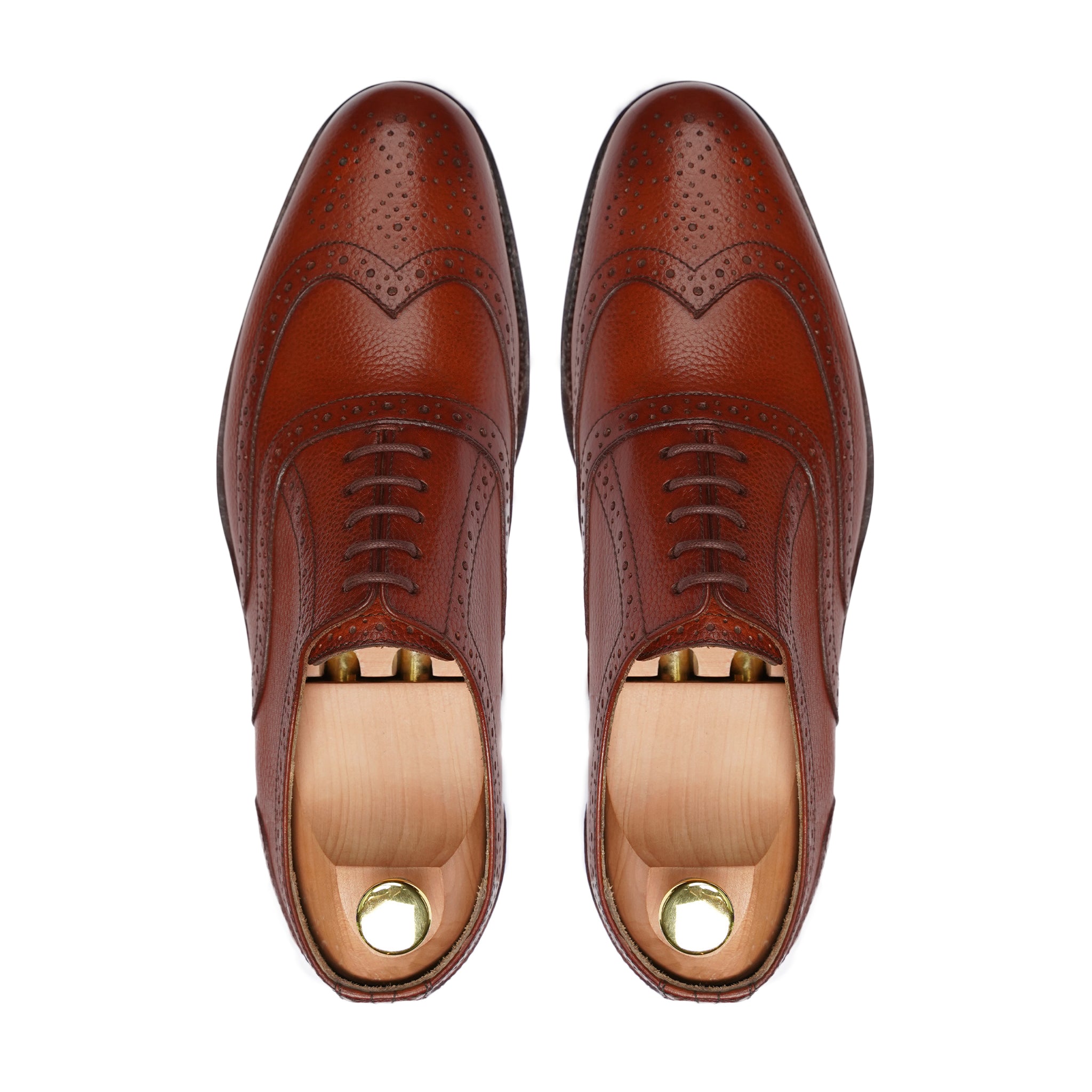 Marburg - Men's Orange Tan Calf Leather Oxford Shoe - Goodyear Welted