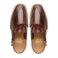 Katana - Men's Oxblood Box Leather High Shine Sandal