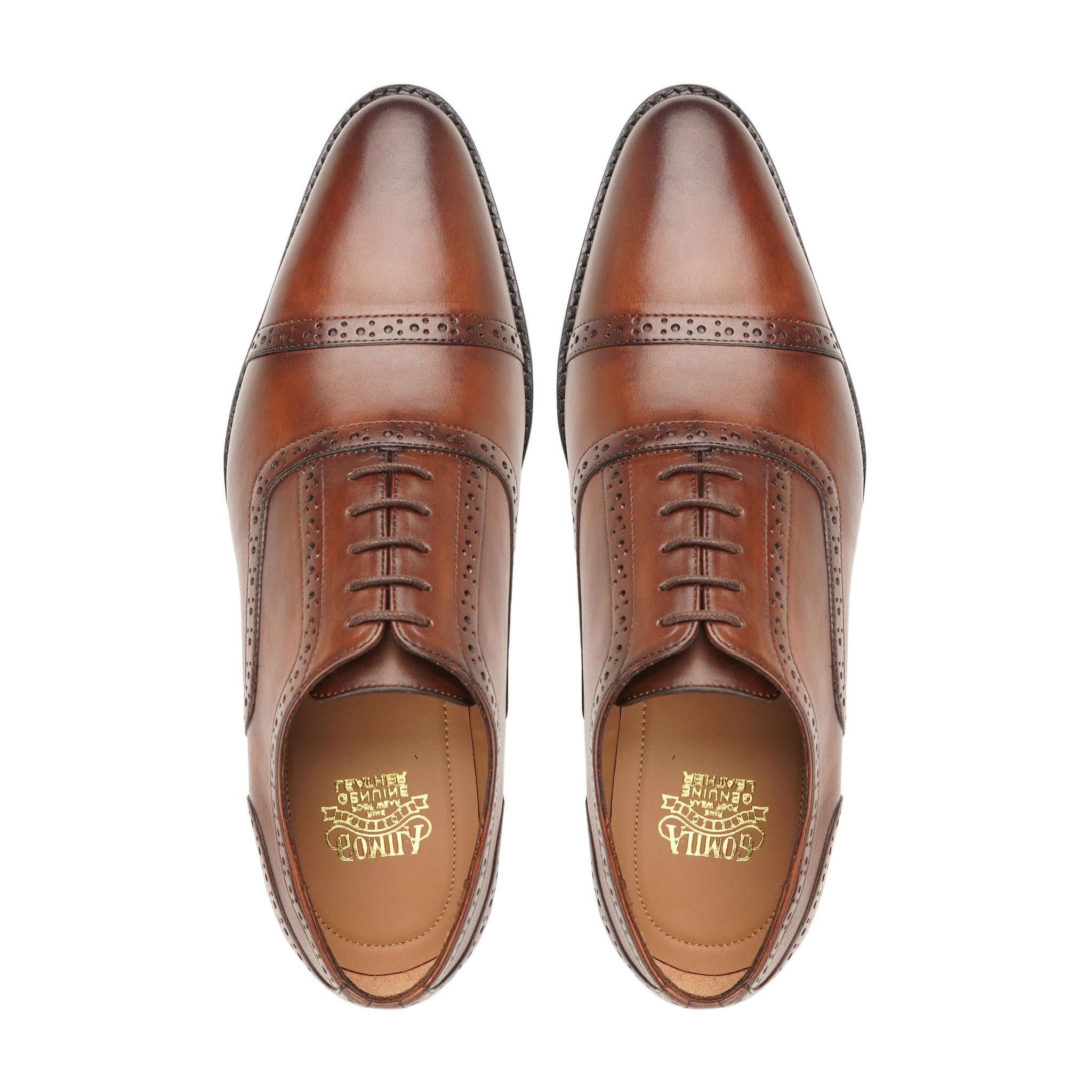 Chano - Men's Brown Calf Leather Oxford Shoe
