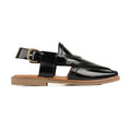 Satomi - Men's Black Patent Leather Sandal