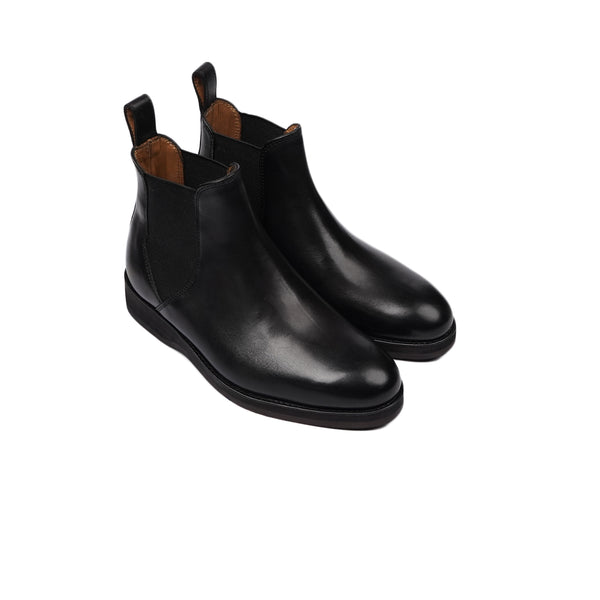 Alcado - Kid's Black Calf Leather Chelsea Boot (5-12 Years Old)