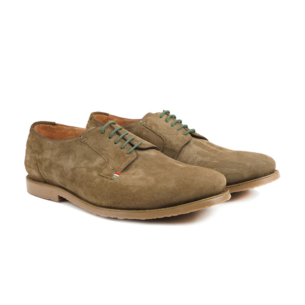 Yoshi - Men's Camel Kid Suede Derby Shoe