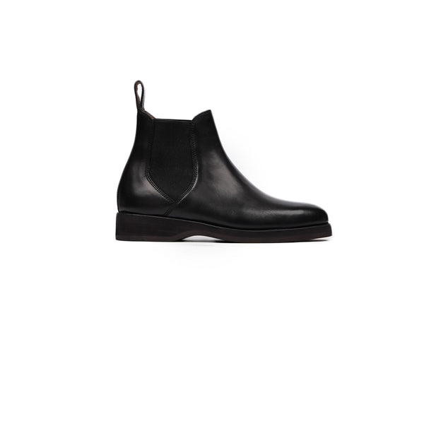 Alcado - Kid's Black Calf Leather Chelsea Boot (5-12 Years Old)