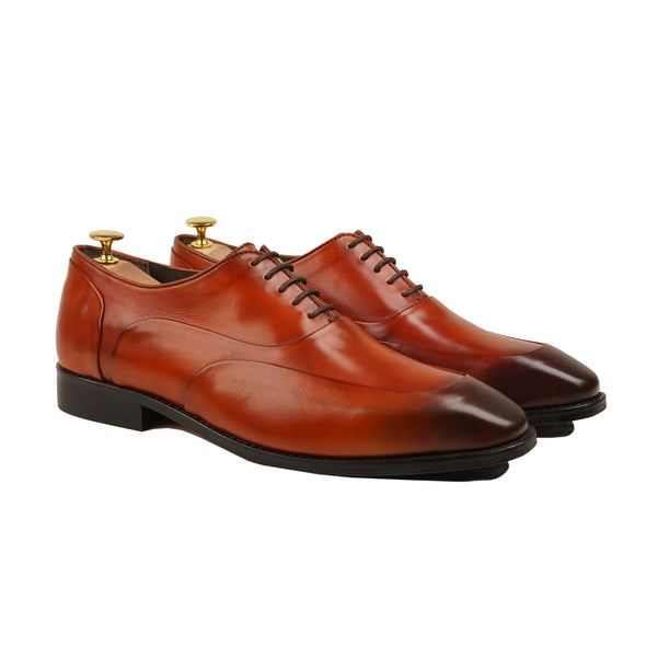 Bolivar - Men's Tan Calf Leather Oxford Shoe