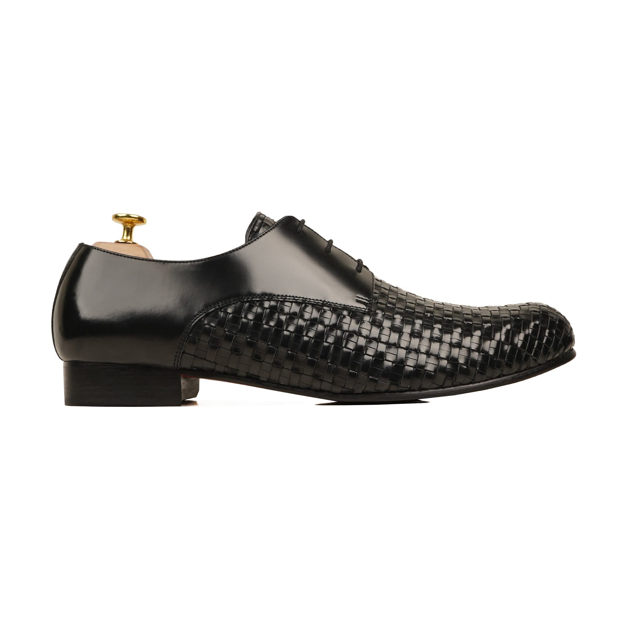 Aiken - Men's Calf and Hand Woven Calf Leather Derby Shoe