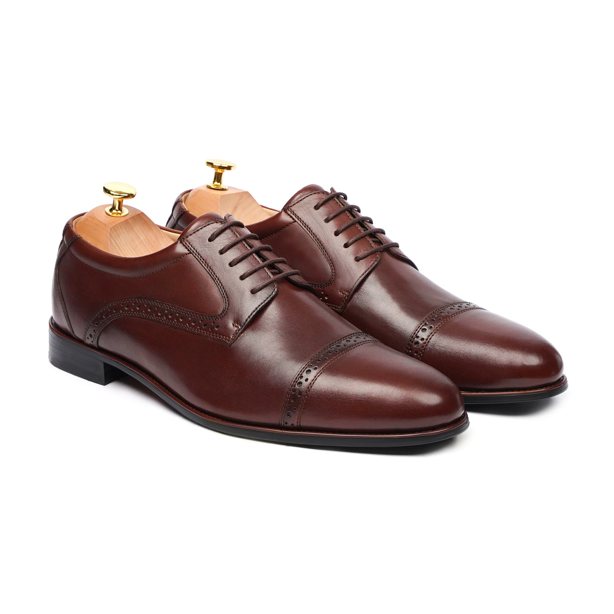 Crispin - Men's Oxblood Calf Leather Derby