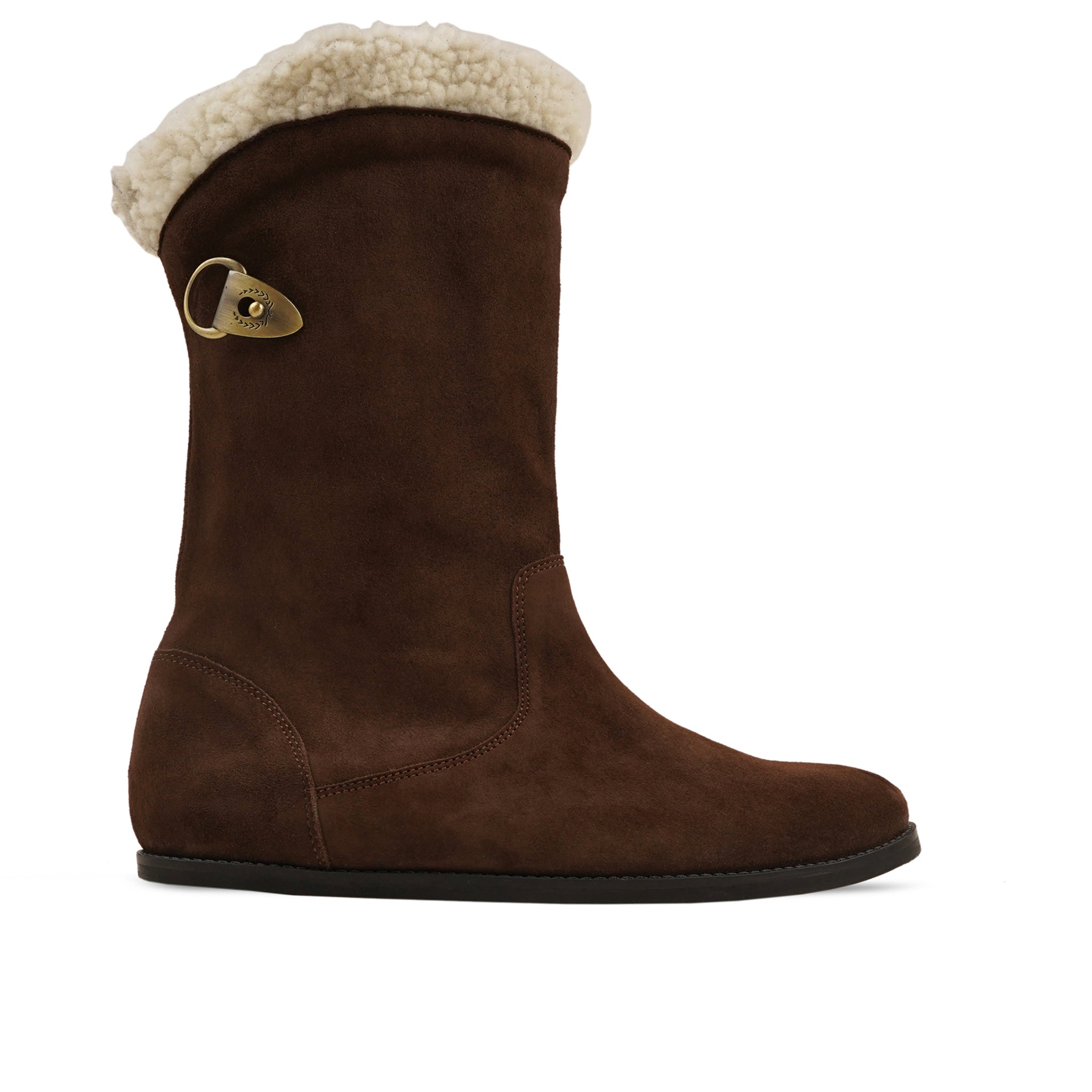 Pueblo - Ladies Brown Kid Suede Ankle Boot