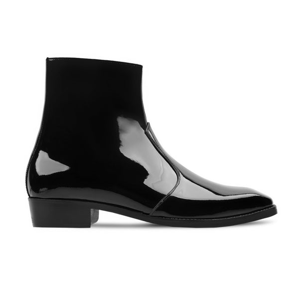 Cajon - Men's Black Patent Leather Chelsea Boot