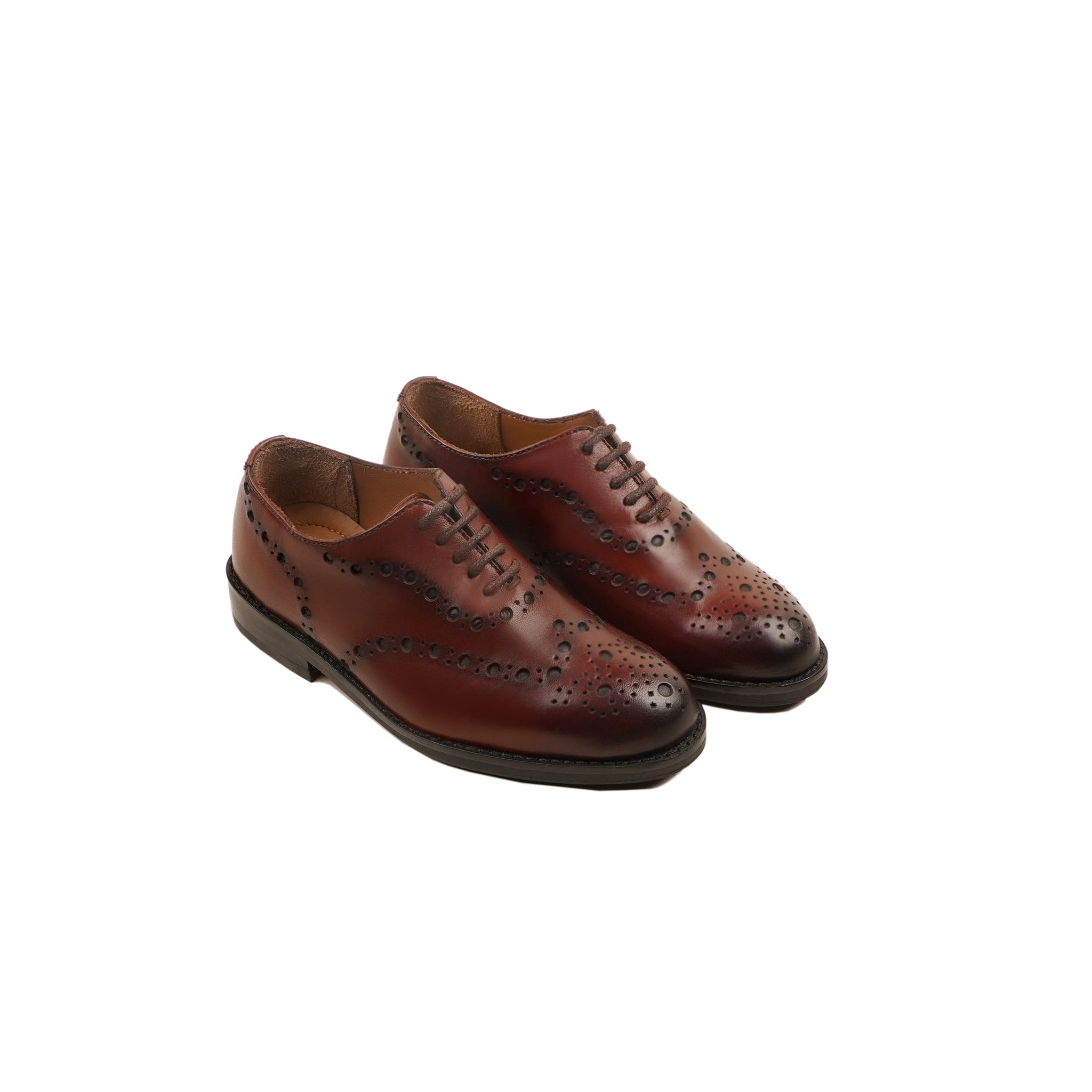 Ferdinand - Kid's Brown Calf Leather Wholecut Shoe (5-12 Years Old)