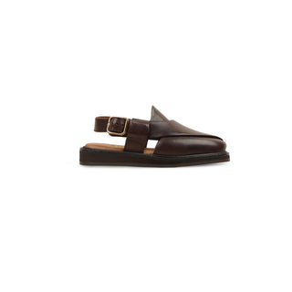 Gables - Kid's Dark Brown Calf Leather Sandal (5-12 Years Old)