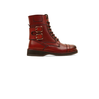 Garnacho - Kid's Oxblood Calf Leather Boot (5-12 Years Old)