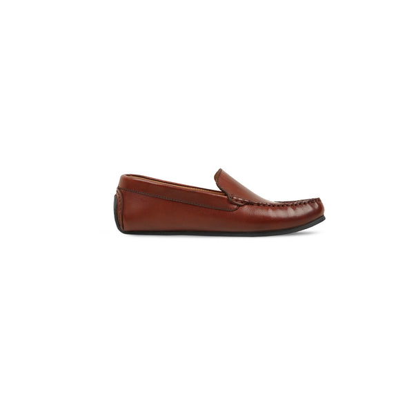 Guti - Kid's Reddish Brown Calf Leather Driver Shoe (5-12 Years Old)