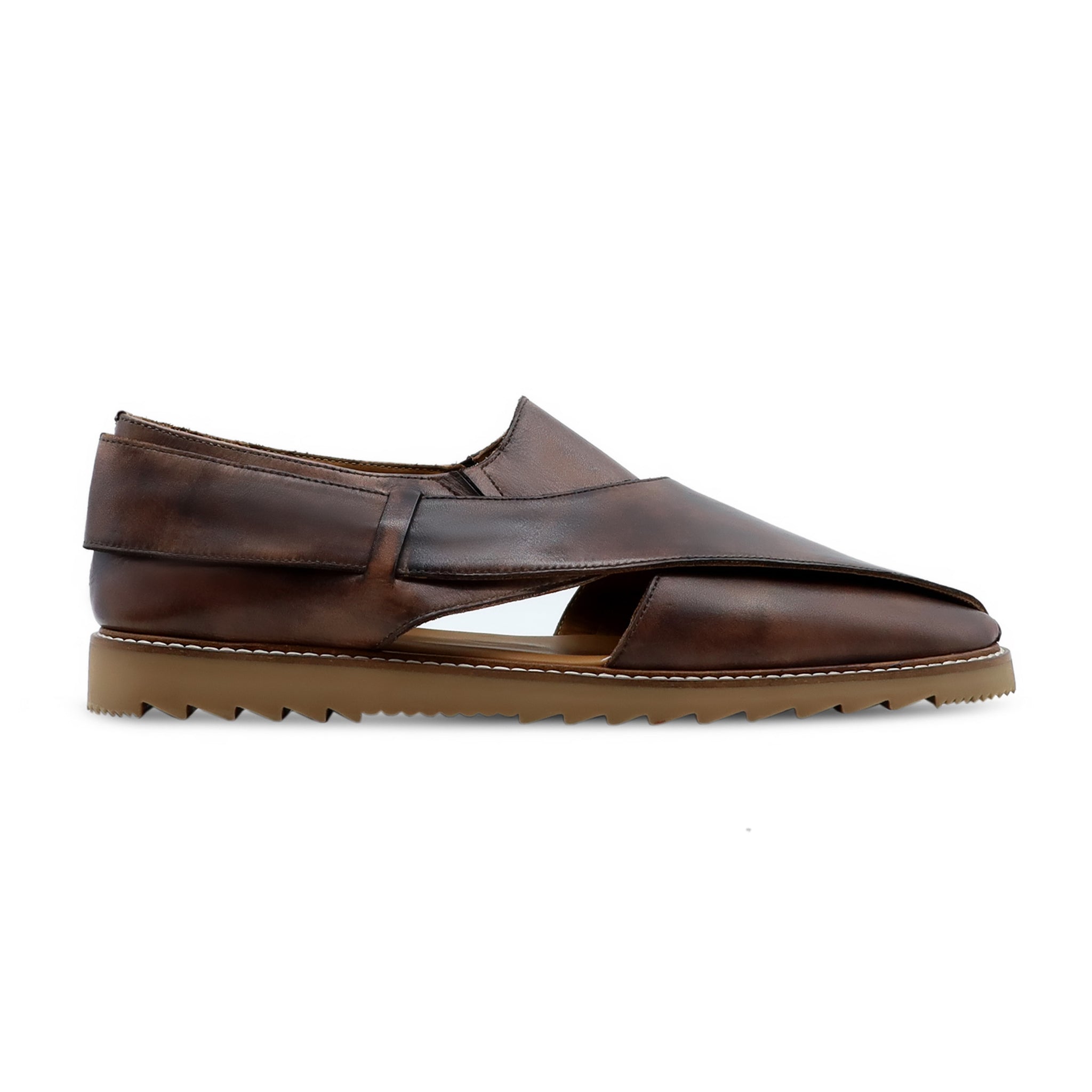 Mandarin - Men's Burnished Brown Calf Leather