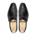 Maranta - Men’s Black Calf Leather Single Mokstrap