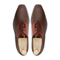 Pintxo - Men's Brown Pebble Grain Leather Oxford Shoe