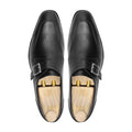 Nebart - Men's Black Calf Leather Single Monkstrap