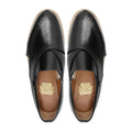 Wichita - Men's Black Box Leather High Shine Sandal