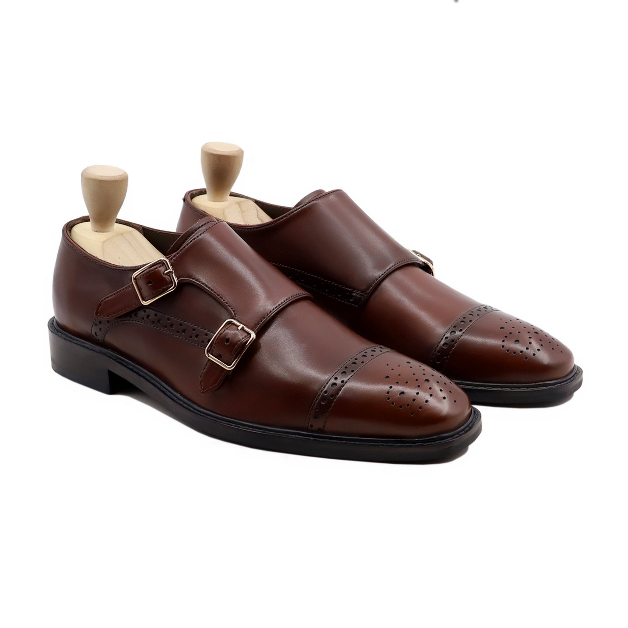 Timbuktu - Men's Oxblood Calf Leather Double Monkstrap