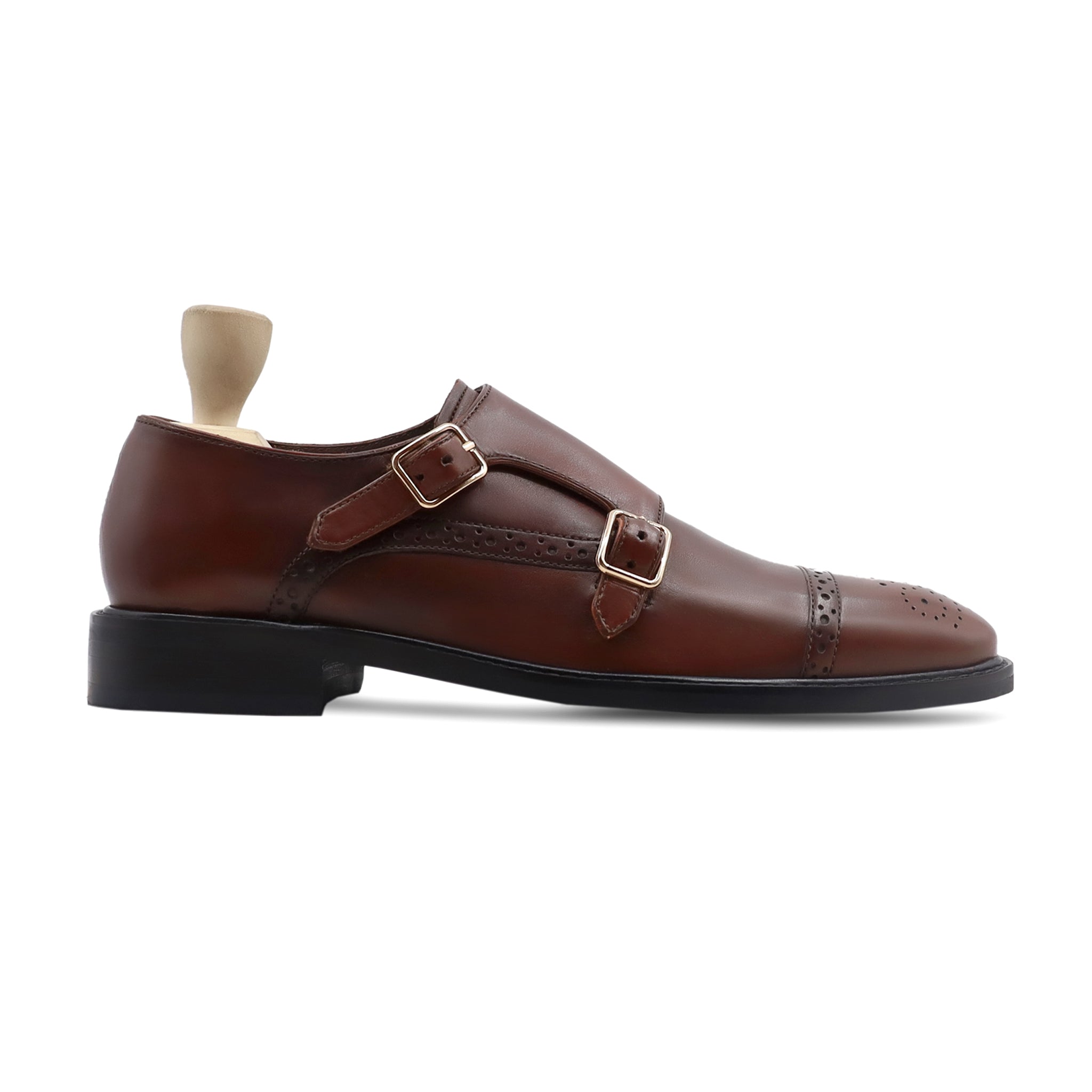 Timbuktu - Men's Oxblood Calf Leather Double Monkstrap