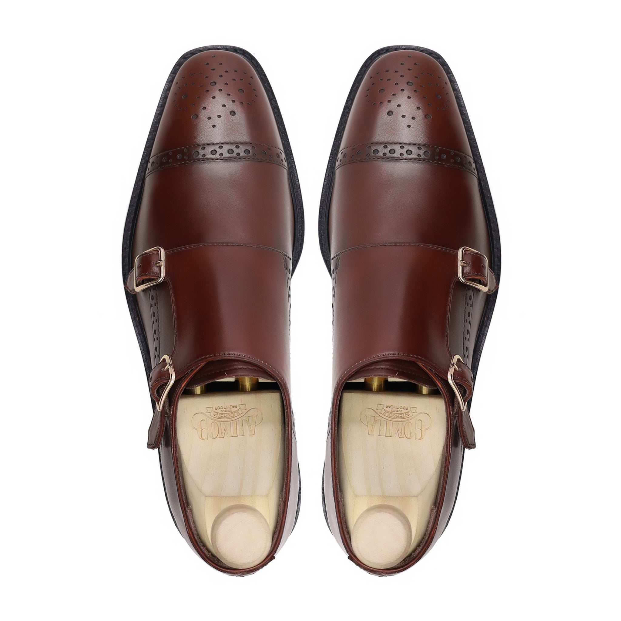 Timbuktu - Men's Oxblood Calf Leather Double Monkstrap