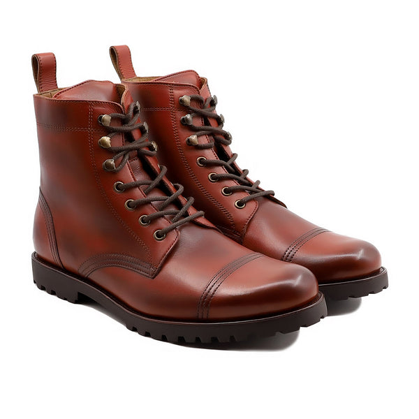 Yere - Men's Reddish Brown Calf Leather Boot