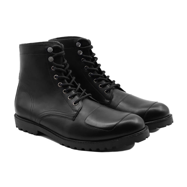 Spokane - Men's Black Calf Leather Boot