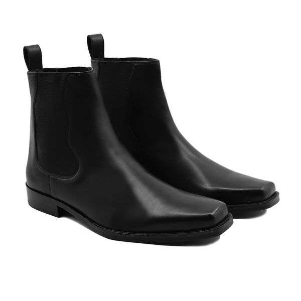 Yonke - Men's Black Calf Leather Chelsea Boot