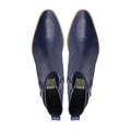 Spring - Men's Navy Blue Calf leather Jodhpur Boot