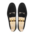 Sherlock - Men's Black Kid Suede Loafer - Goodyear Welted