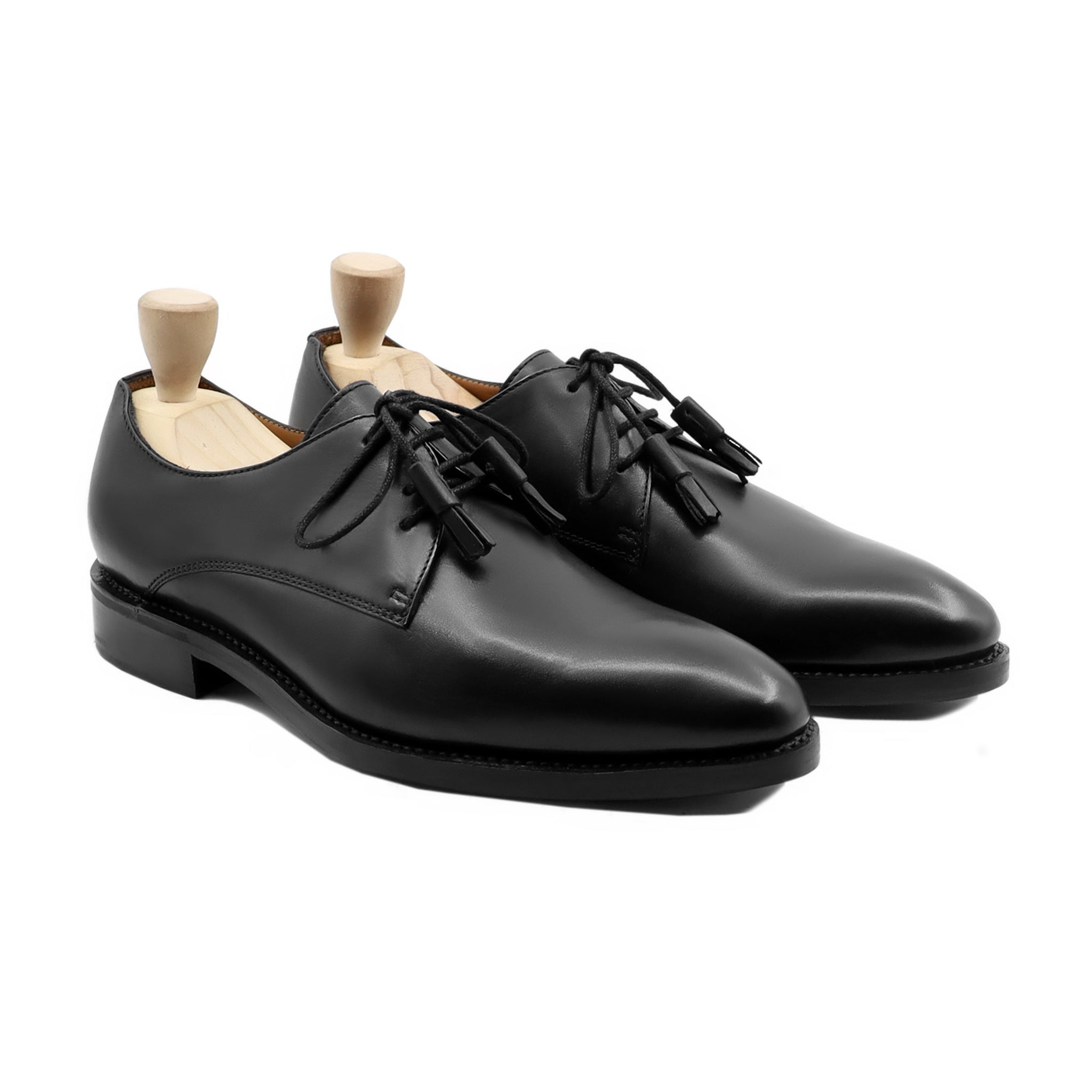 Stamb - Men's Black Calf Leather Derby Shoe - Goodyear Welted