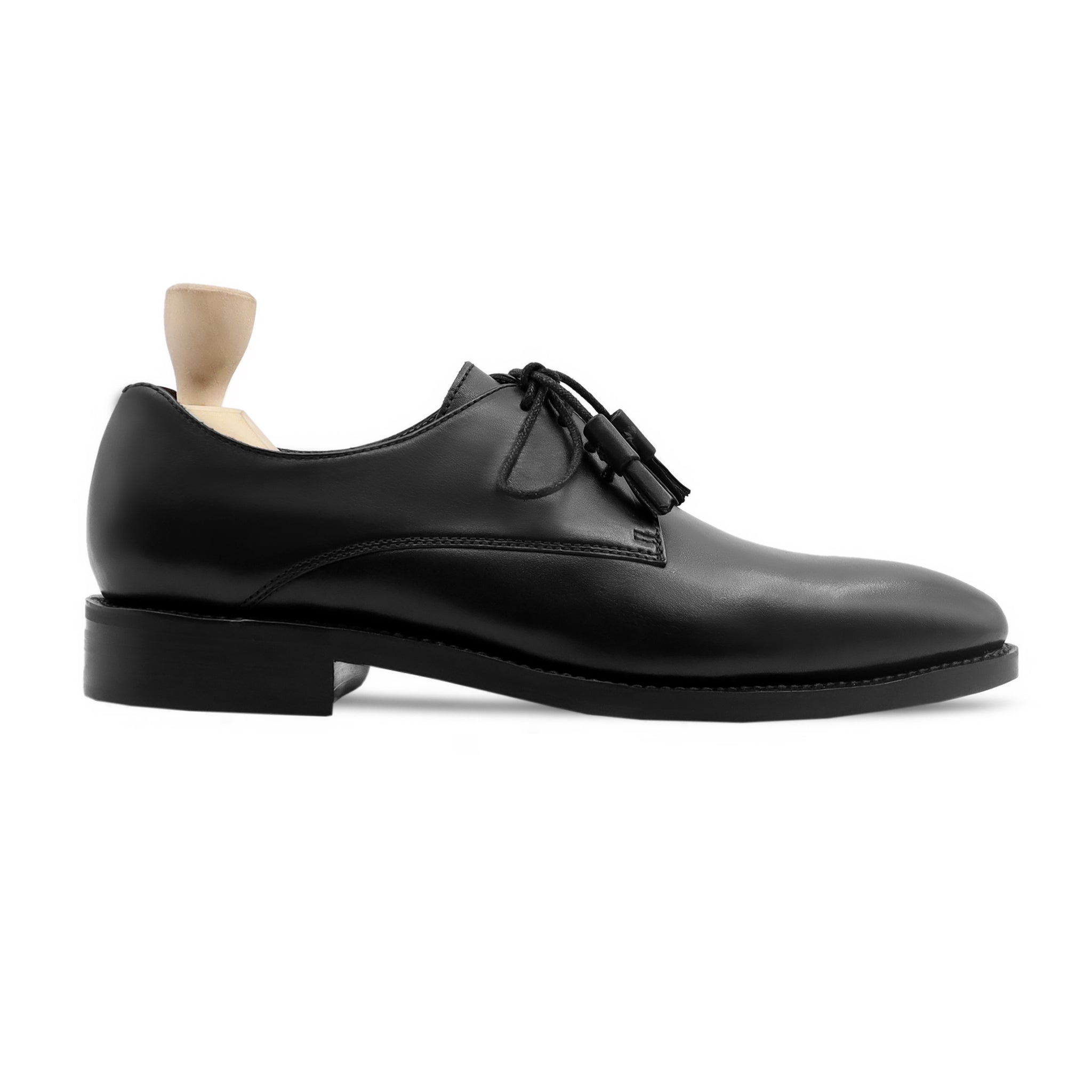 Stamb - Men's Black Calf Leather Derby Shoe - Goodyear Welted