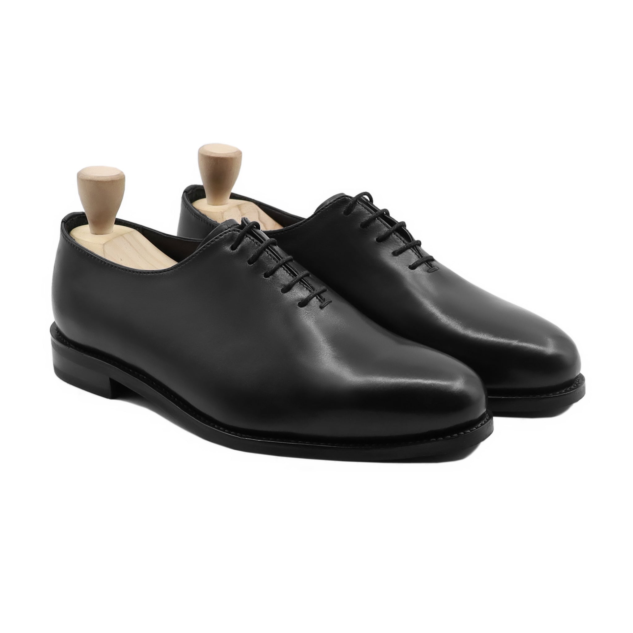 Steffan - Men's Black Calf Leather Wholecut Shoe - Goodyear Welted