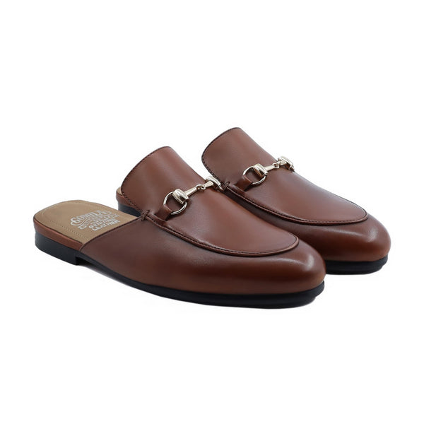Dodoma - Men's Brown Calf Leather Slipper
