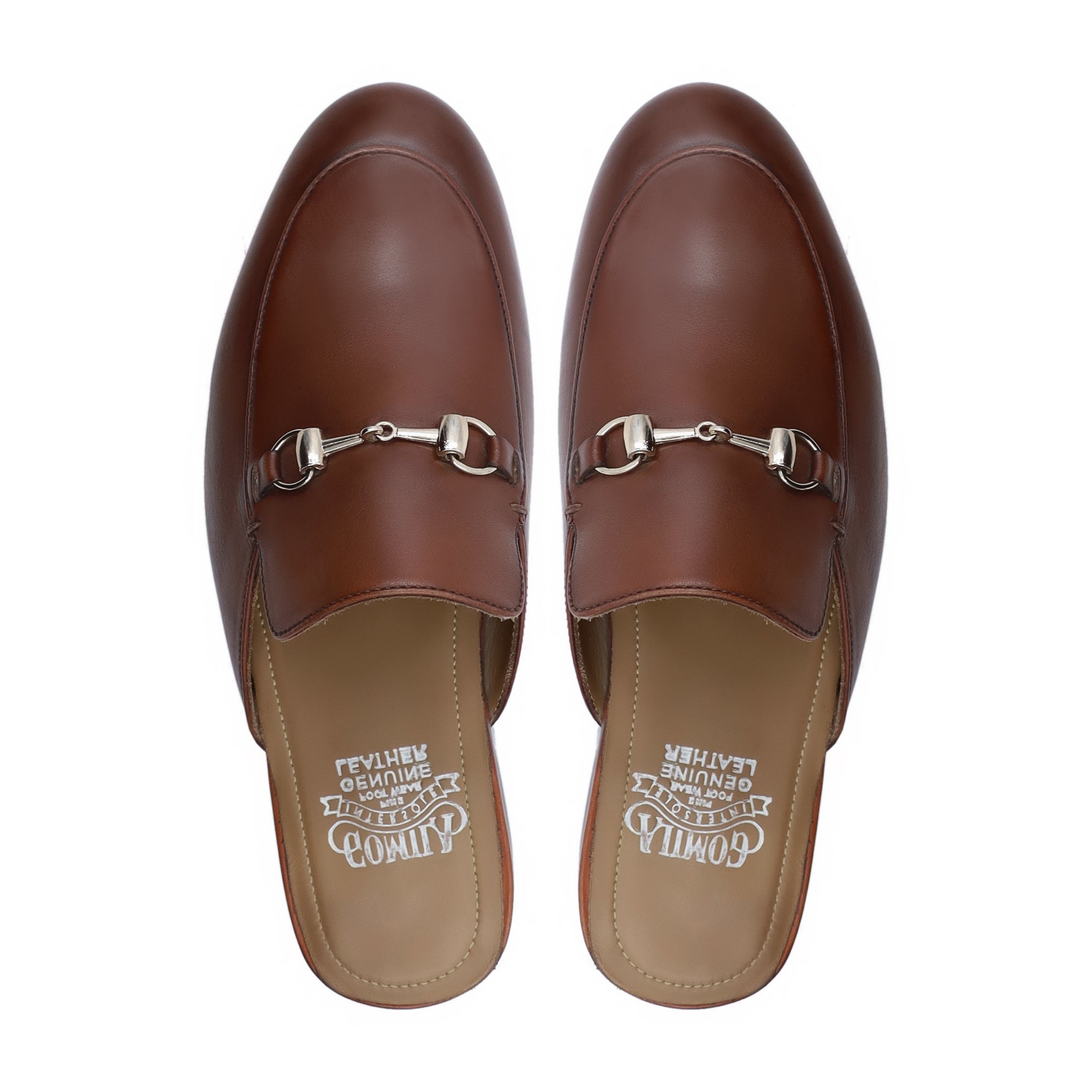 Dodoma - Men's Brown Calf Leather Slipper